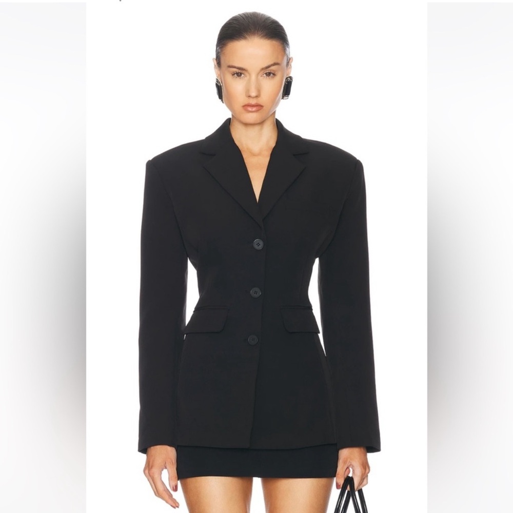 Helsa Recycled Twill S Curve Blazer